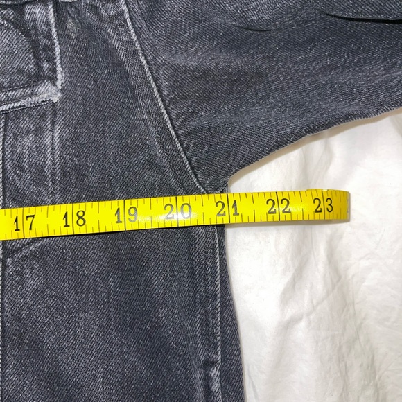 Alexander Wang Daze Faded Distressed Oversized Denim Jacket MannyMua Womens L - Picture 7 of 11